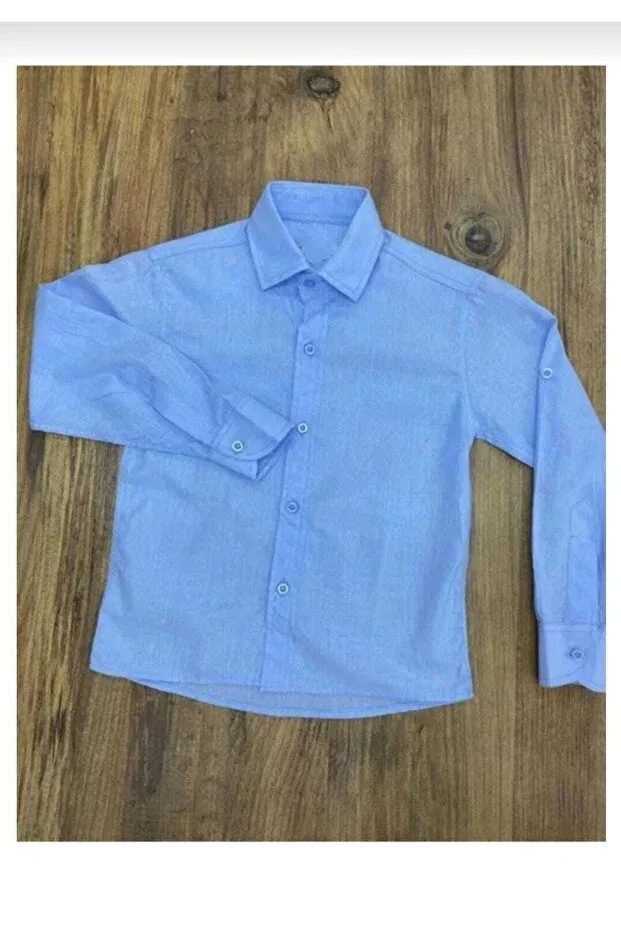 Детская рубашка с длинным рукавом Mavimoure, Baby Blue