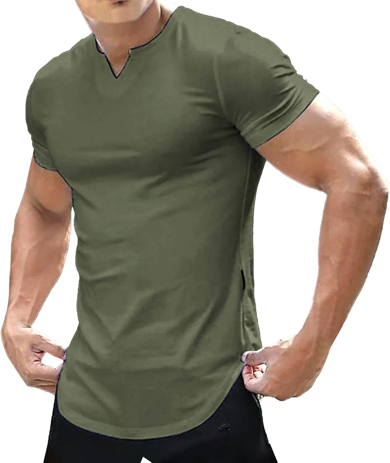 Мужская футболка с V-образным вырезом Athletic Tee, Gn