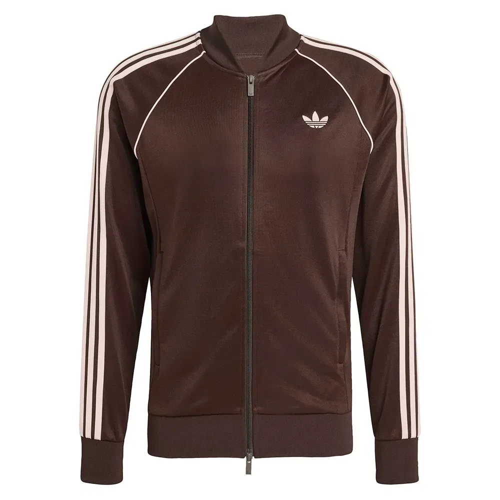 Свитшот на молнии Adidas Originals, коричневый
