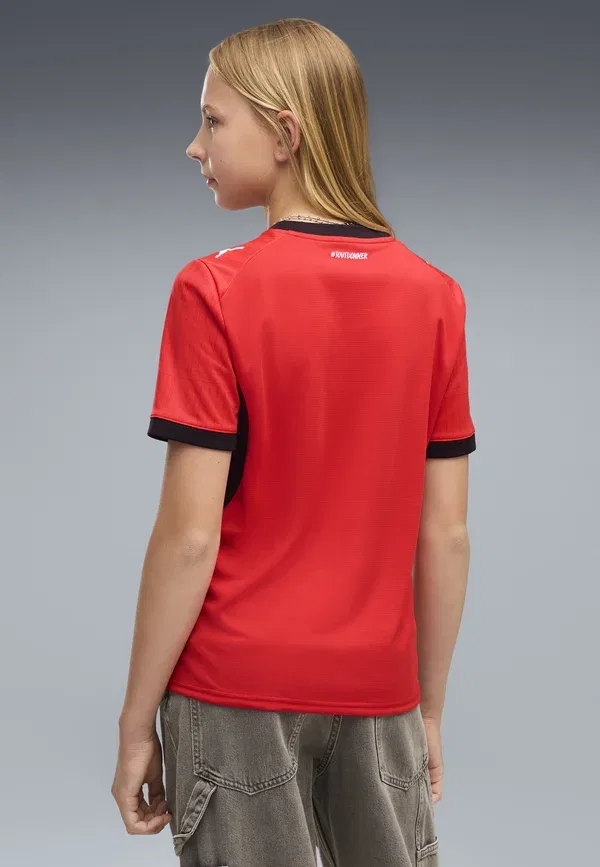 Футболка с принтом Unisex - club wear Puma red-black, черный/красный — фото 3
