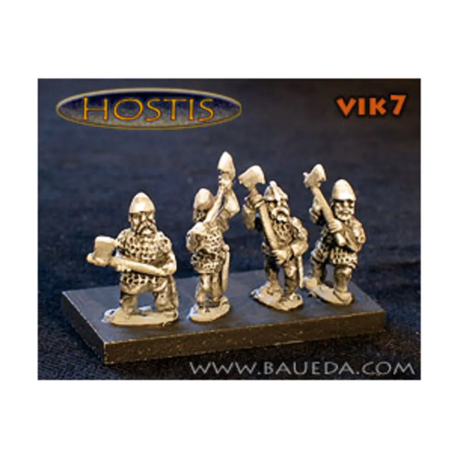 

Хускарлы викингов с двуручными топорами, Historical Miniatures - Norse (15mm) (Baueda)