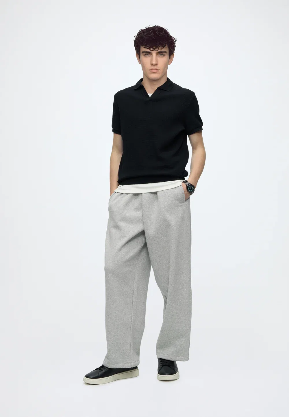 Широкие спортивные штаны для танцовщиц Gap, Light Heather Grey — фото 2