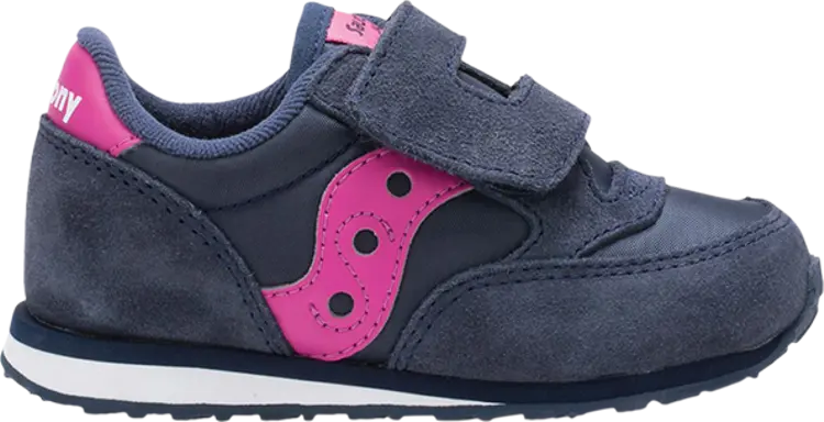 

Кроссовки Saucony Jazz Hook & Loop Little Kid Navy Pink, синий