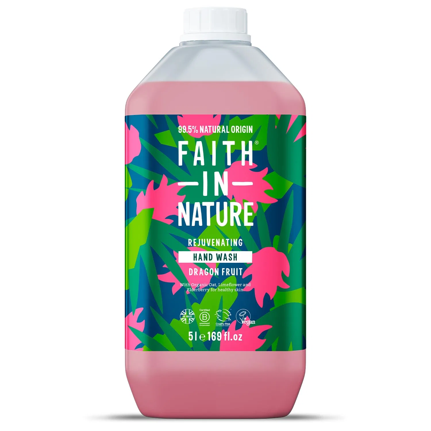 Жидкое мыло для рук Faith In Nature, Драконий фрукт, 5 л