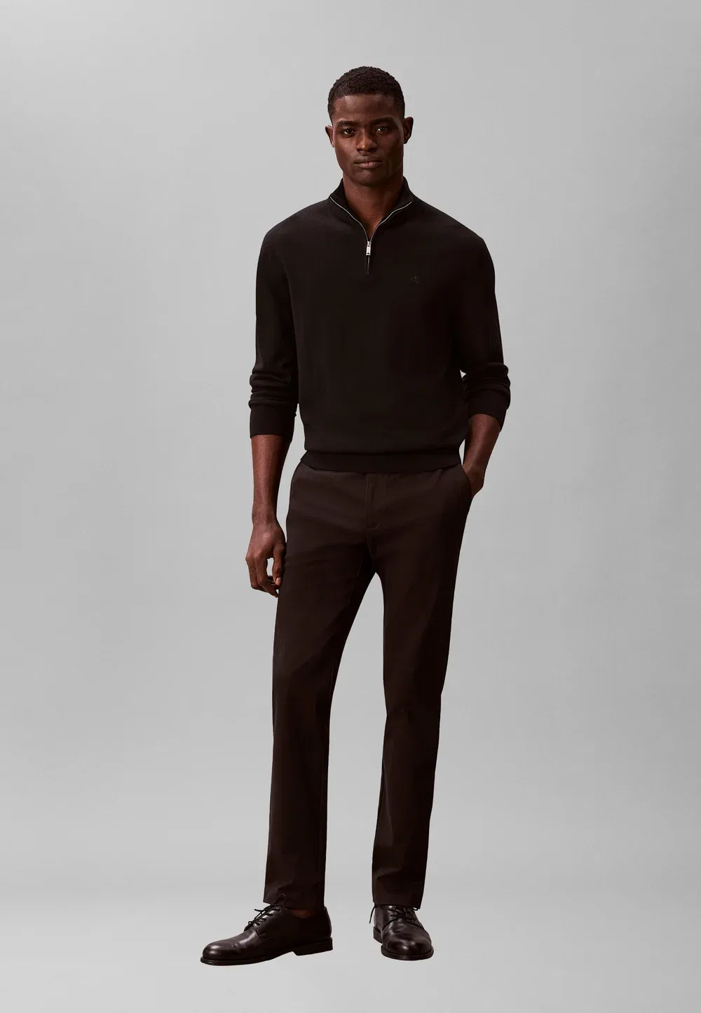 Узкие брюки чинос - чинос Calvin Klein, Black — фото 2