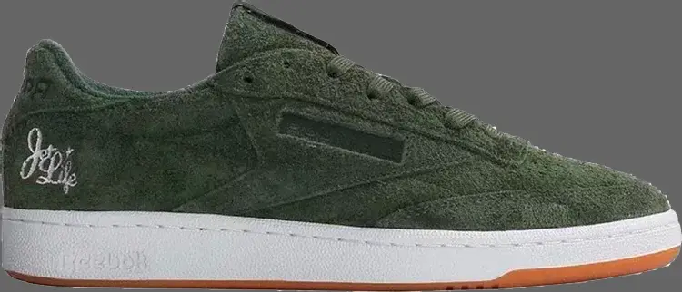 Кроссовки curren$y x club c 85 'jet life' Reebok, зеленый — фото 2