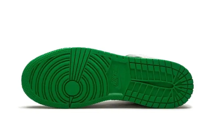 Детские кроссовки с принтом Air Jordan 1 Mid SE Jordan, Weiß Laser Orange Lucky Green — фото 4