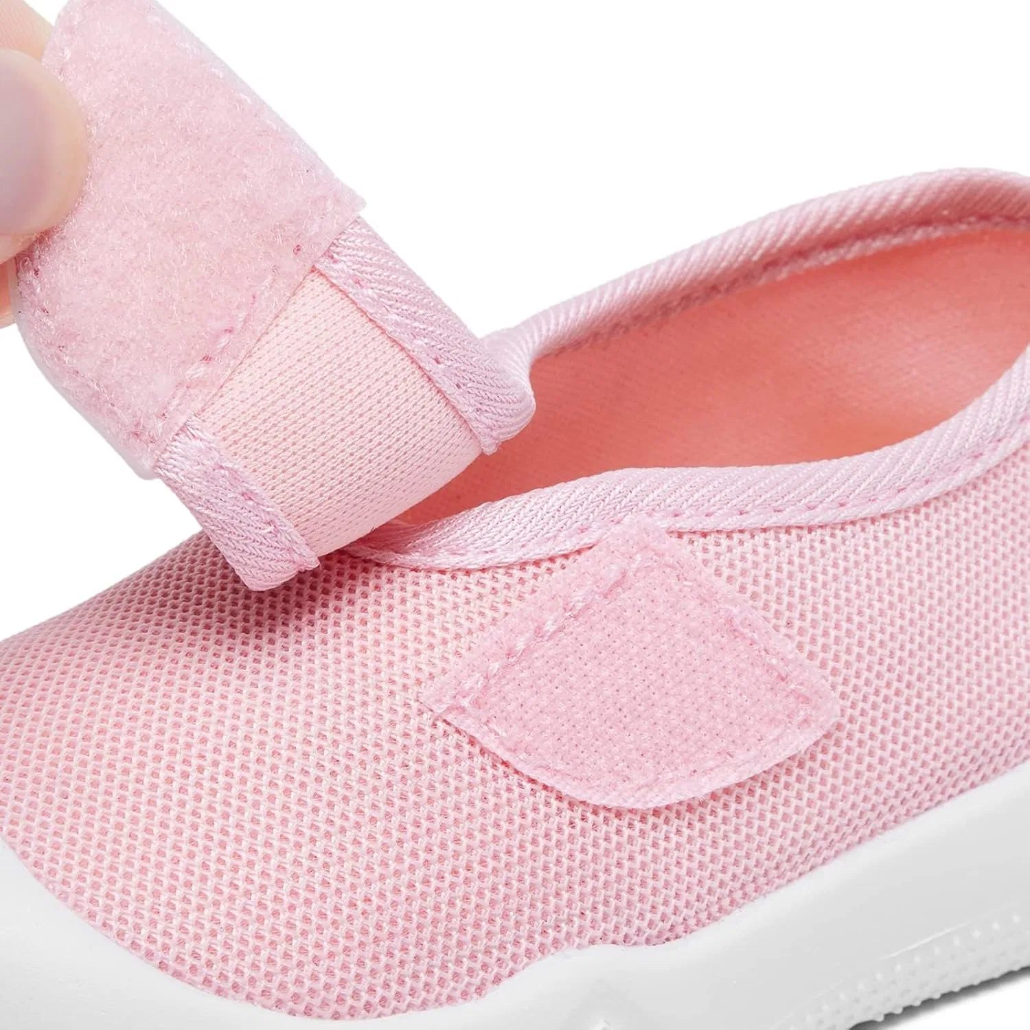 Детские кроссовки для девочек дышащие легкие без шнуровки Engtoy, Pink — фото 2