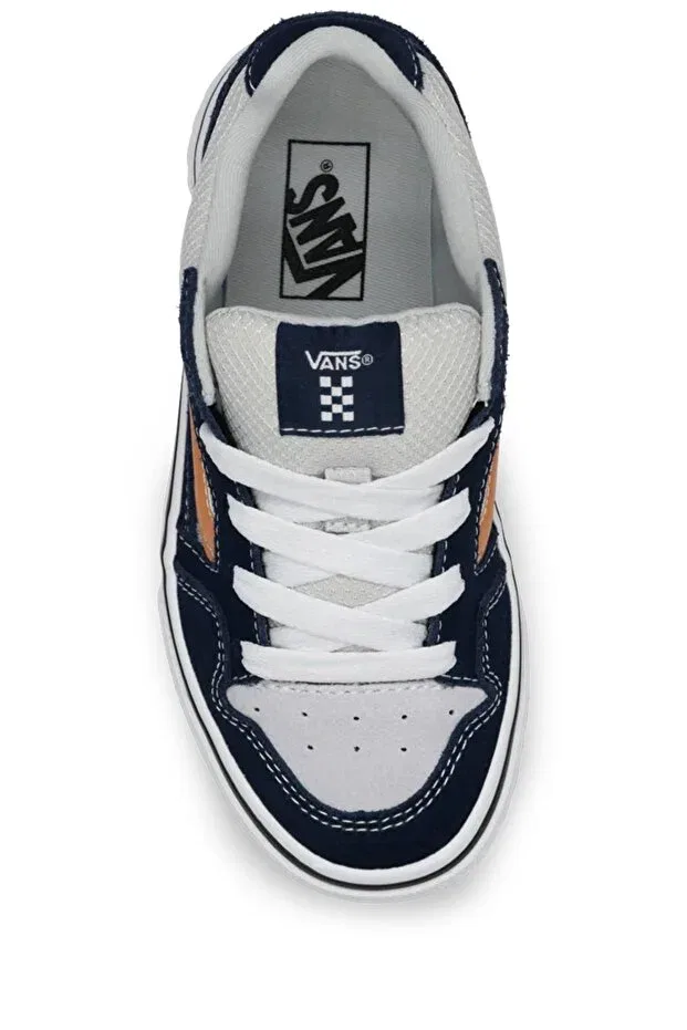 Детские кроссовки для мальчиков текстильные Caldrone kids sneakers Vans, Blue — фото 2
