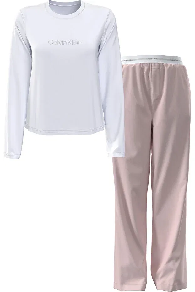 Женский комплект пижам с длинным рукавом Calvin Klein, Розовый