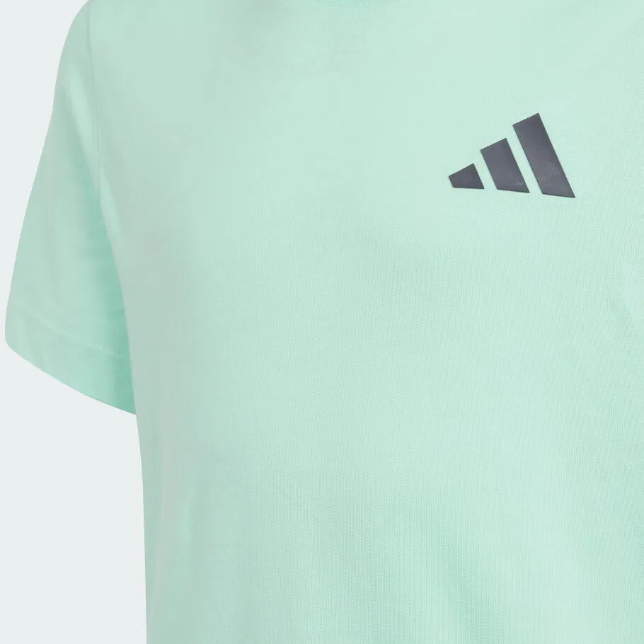 Детская футболка хлопковая Adidas MotorsportsAEROREADY T Shirt SS25 Green Teenagers, Green — фото 4