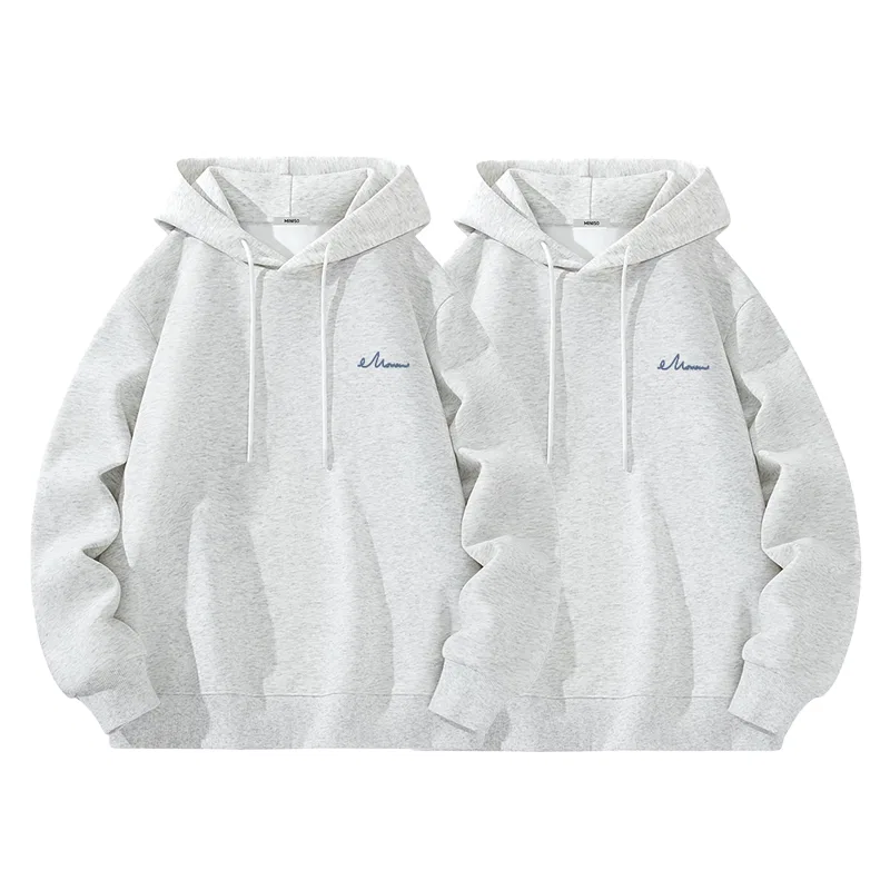 Детская толстовка с принтом Freedom Pen Chest Logo, комплект из 2 шт, MINISO, White Heather Gray