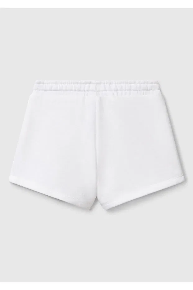 Детские шорты для девочек с логотипом United Colors Of Benetton, White — фото 2