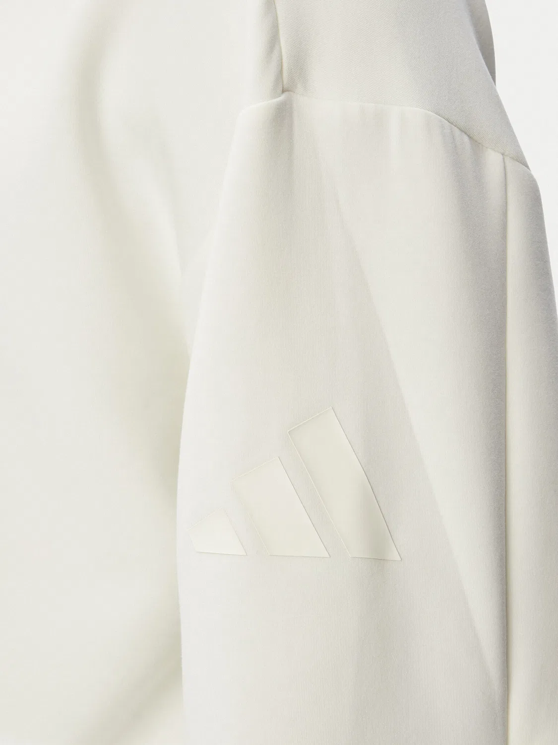 Мужская толстовка стандартного кроя Soft Lux Crew Sweatshirt Adidas, кремовый — фото 4