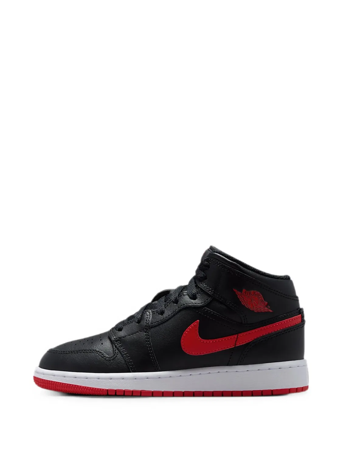Кроссовки Air Jordan 1 Mid черные, черный — фото 2