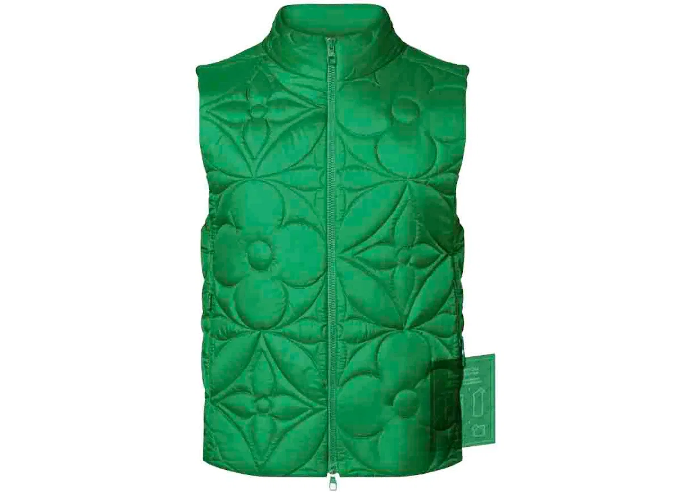 Мужской жилет с ватином Monogram Flower Louis Vuitton, Green