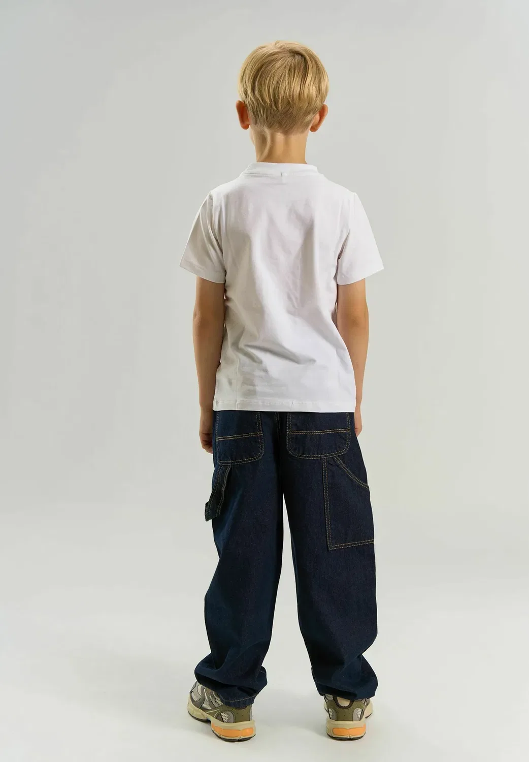 Рабочие джинсы Tnbern свободного кроя, унисекс - джинсы свободного кроя The New, Unwashed Blue Denim — фото 4