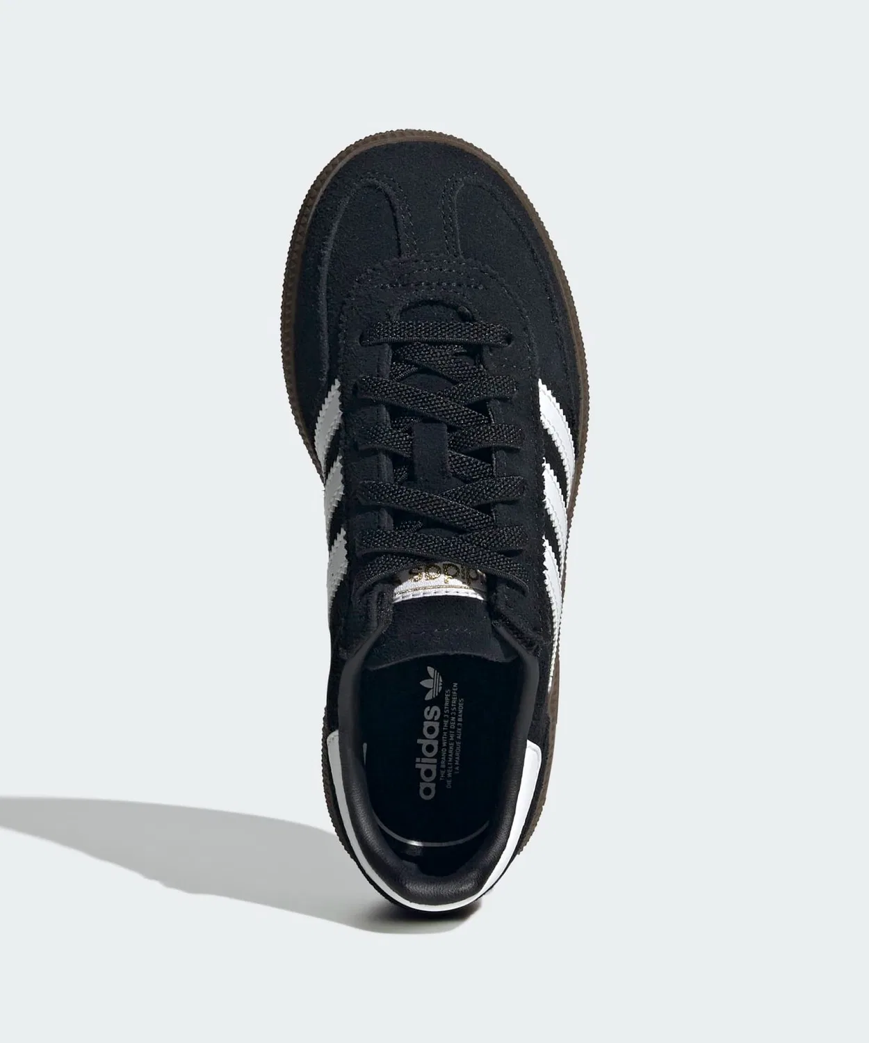 Детские кроссовки с эластичными шнурками и липучкой Handball Spezial Comfort Closure Elastic Lace Kids Adidas, Black — фото 4