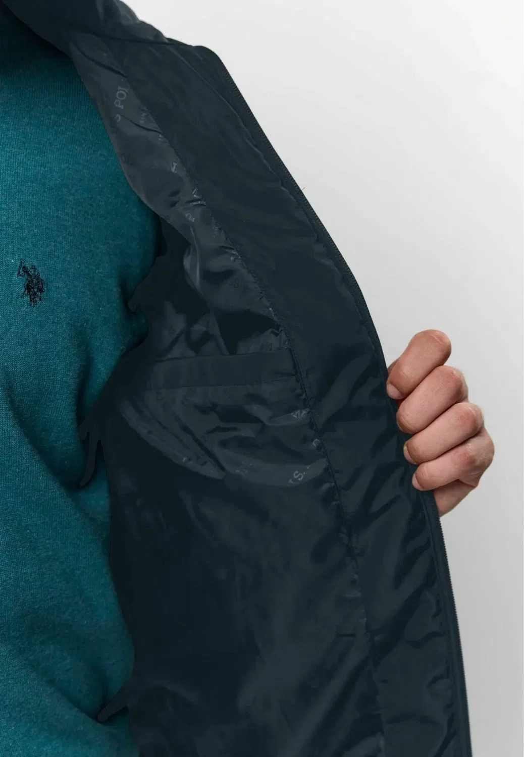 Умколлин - легкая куртка U.S. Polo Assn., Dark Sapphire — фото 4