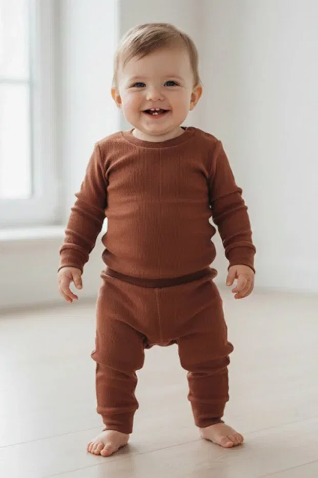 Детский комплект хлопковый органический Basics Babyilay, Tile Color