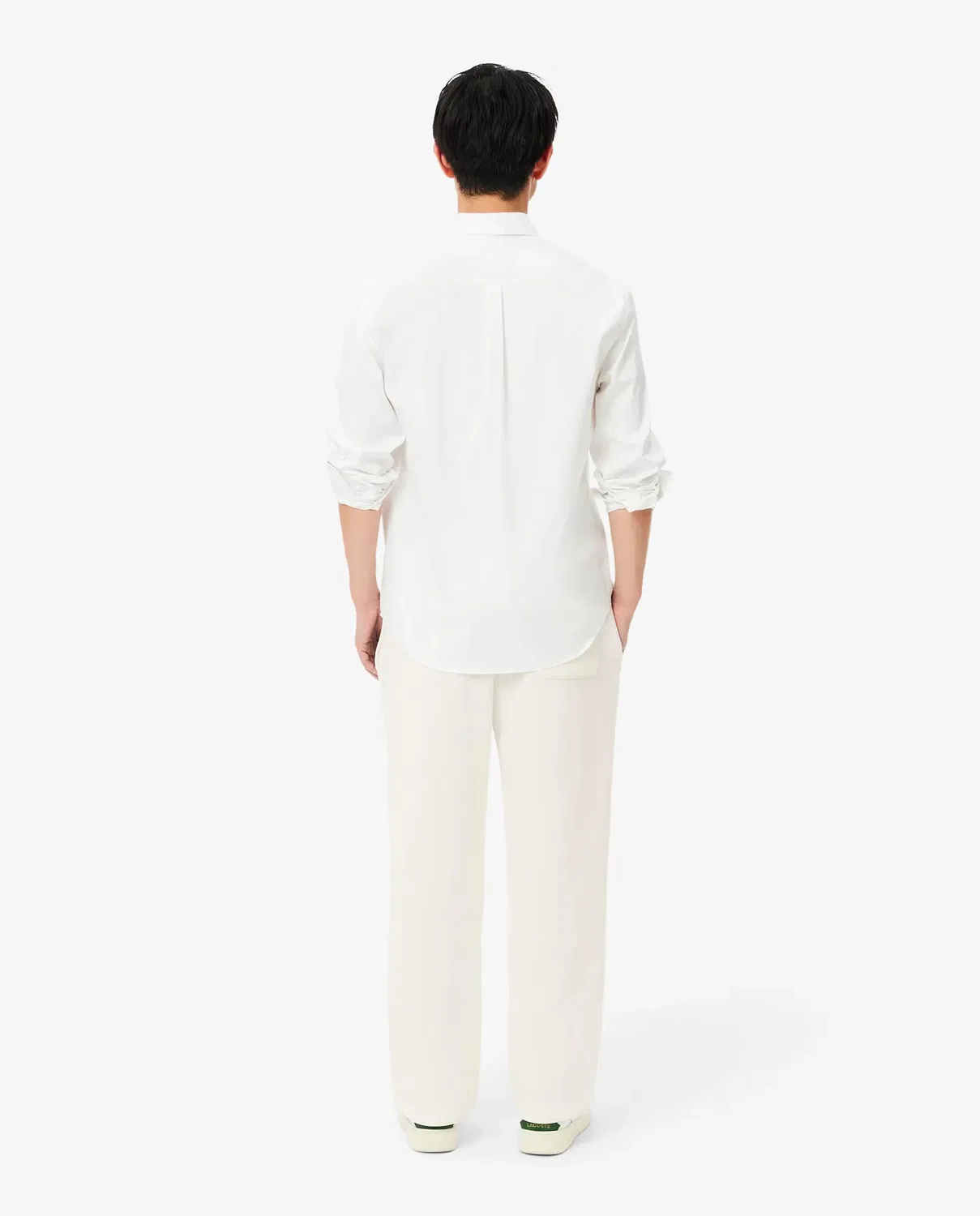 Джоггеры мужские Lacoste свободного кроя, из футера, Blanco — фото 2