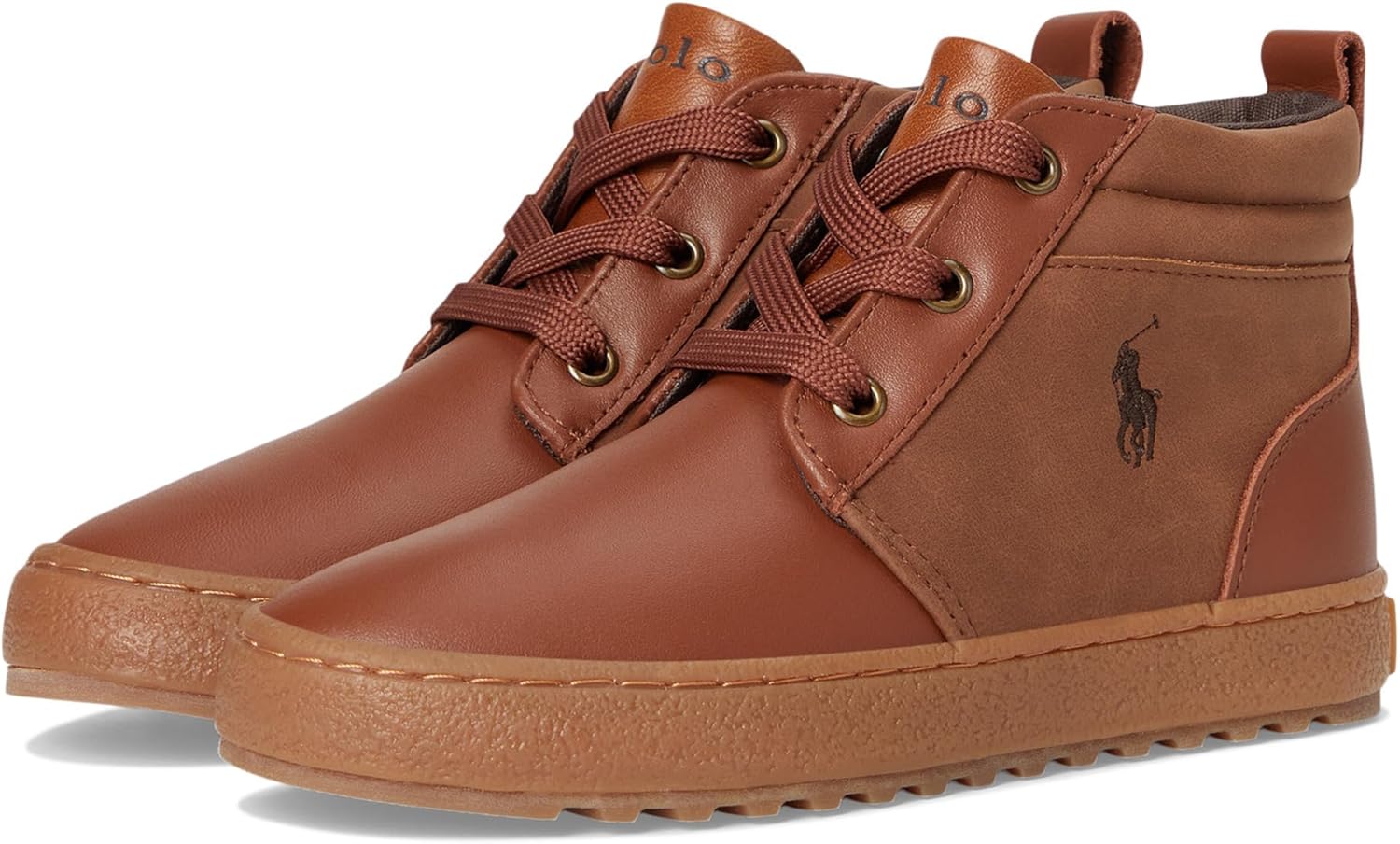 

POLO RALPH LAUREN mens Camdyn (Little Kid/Big Kid), Tan/Brown