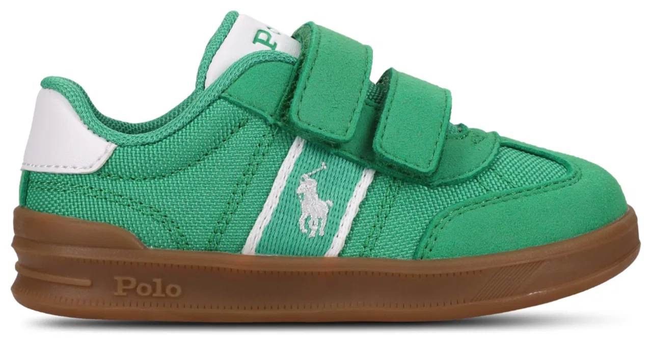 Кроссовки для девочек Heritage Court III T-Toe Ez Polo, цвет Medium Green/White/White