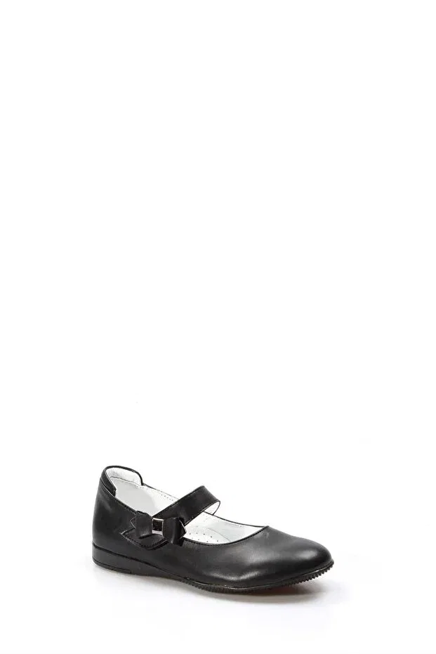 Детские балетки для девочек из натуральной кожи Fast Step, Black — фото 4