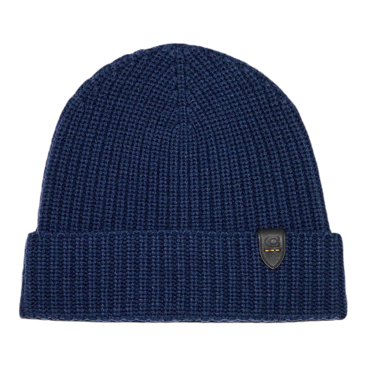 

Шапка Coach Outlet Rib Knit Merino Wool, темно-синий
