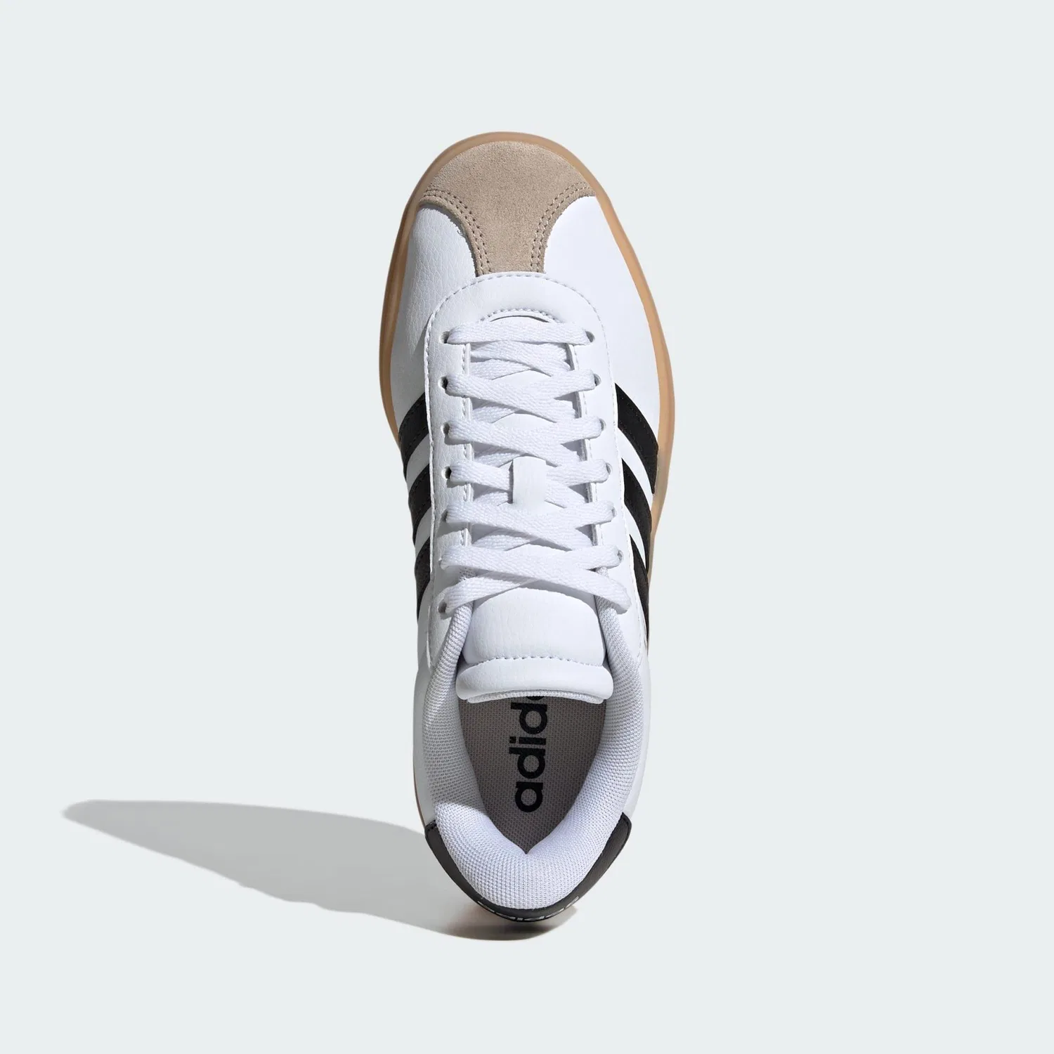 Детский кеды VL Court Bold Lifestyle Adidas, Weiss Schwarz Beige — фото 3