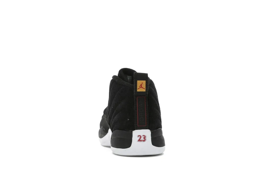 Детские кроссовки Lifestyle Jordan 12 Retro Jordan, Black/White/Taxi/Red/Metallic Gold — фото 4