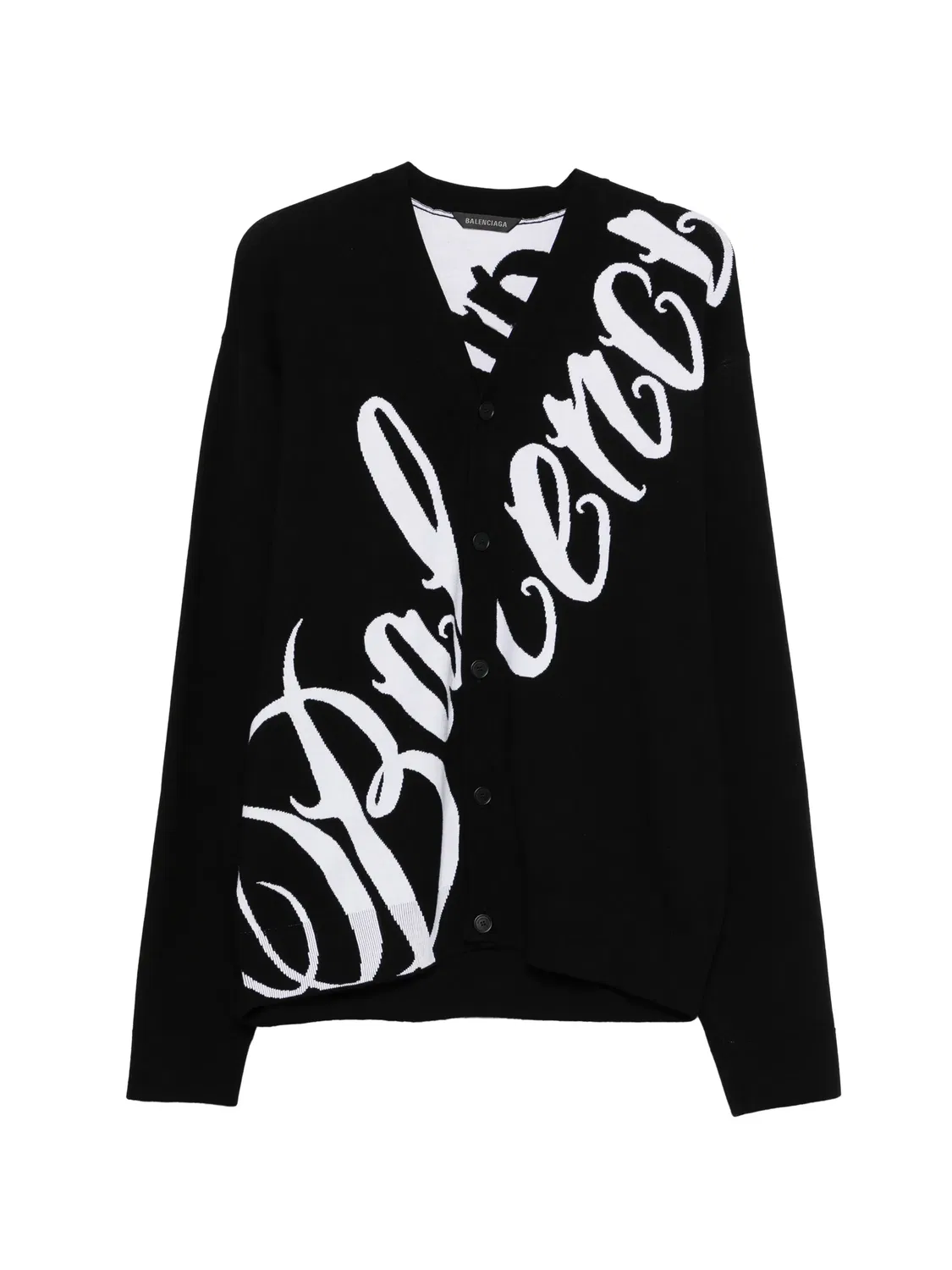 Balenciaga Кардиган с В-образным вырезом, черный