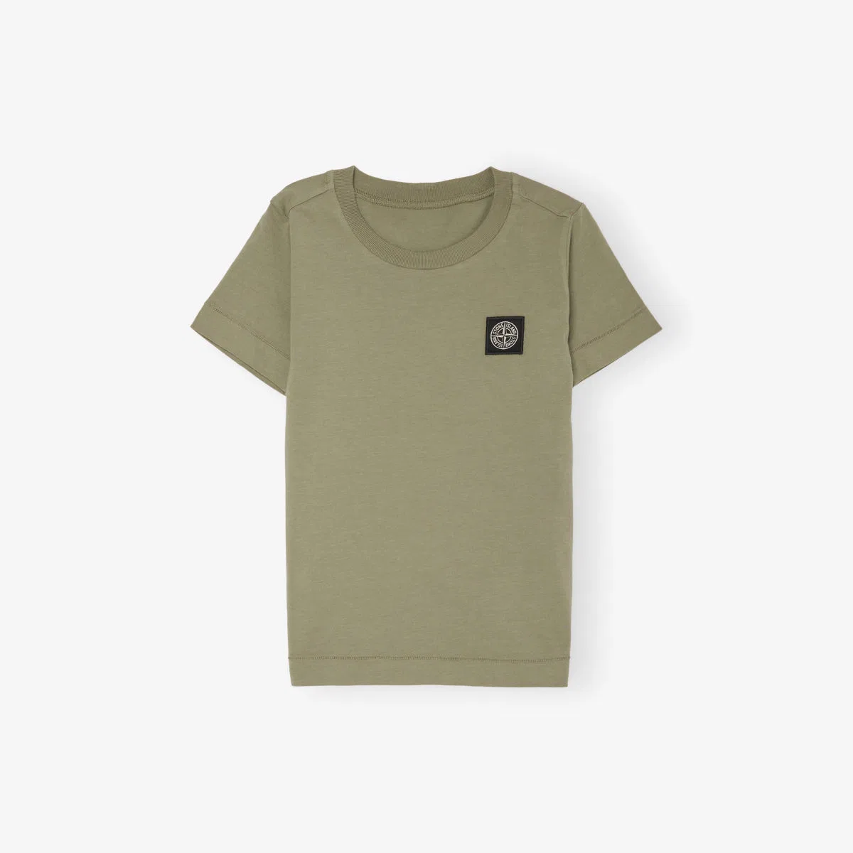 Хлопковая футболка с фирменным логотипом, размер 2-14 лет Stone Island, коричневый