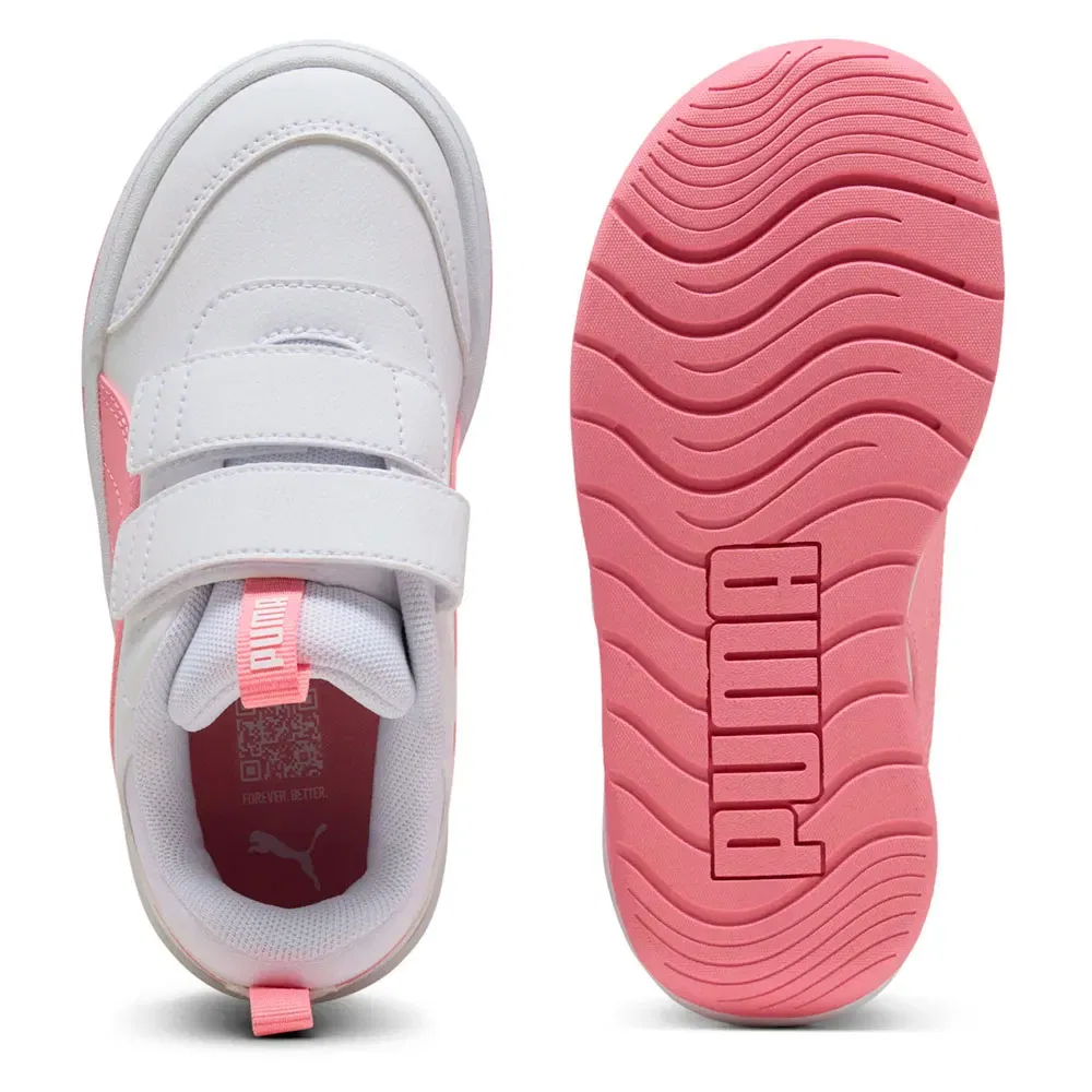 Детские кроссовки для девочек с липучкой Multiflex 2 SL V PS Puma, White — фото 2