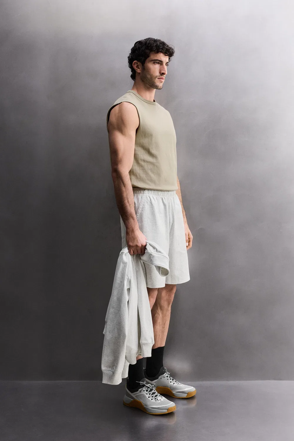 Тяжелая майка ZARA, Sand — фото 4