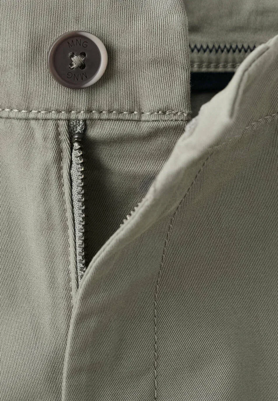 Детский - чиносы Mango Kids, Khaki — фото 4