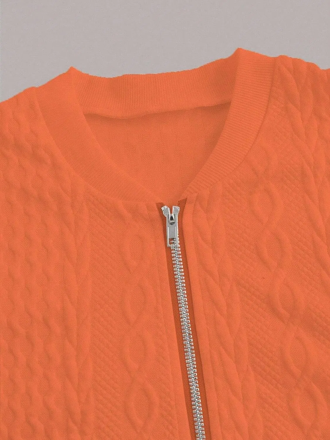 Женское свободное платье с молнией Casual, Orange — фото 3