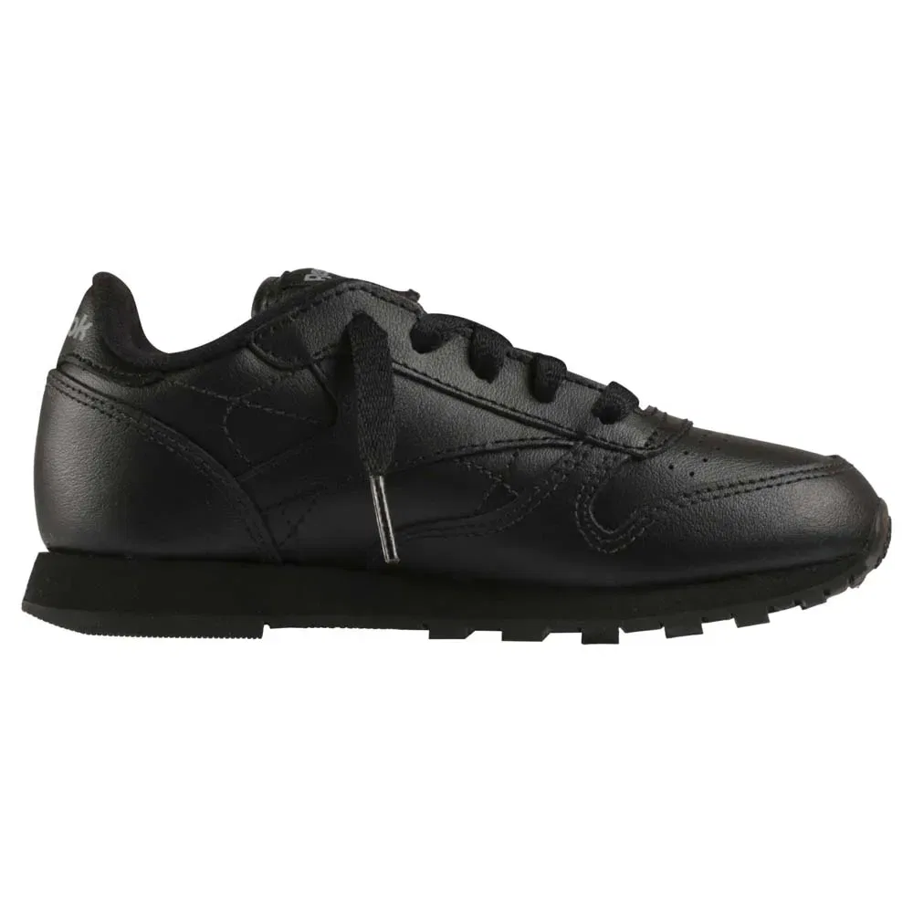 Детские кроссовки без шнуровки Classic Leather Reebok classics, Black — фото 4