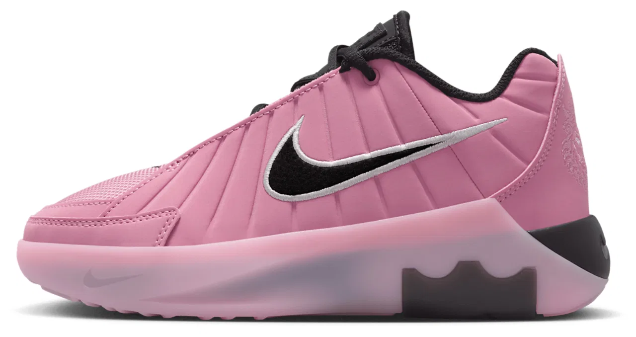 Кроссовки для мальчиков LeBron Witness IX Nike, цвет Black/Pink/Elemental Pink — фото 2