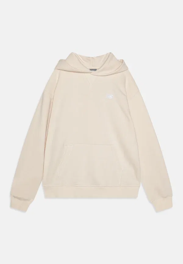 Худи с капюшоном, однотонное, Girls hoodie, New Balance, песочный, песочный