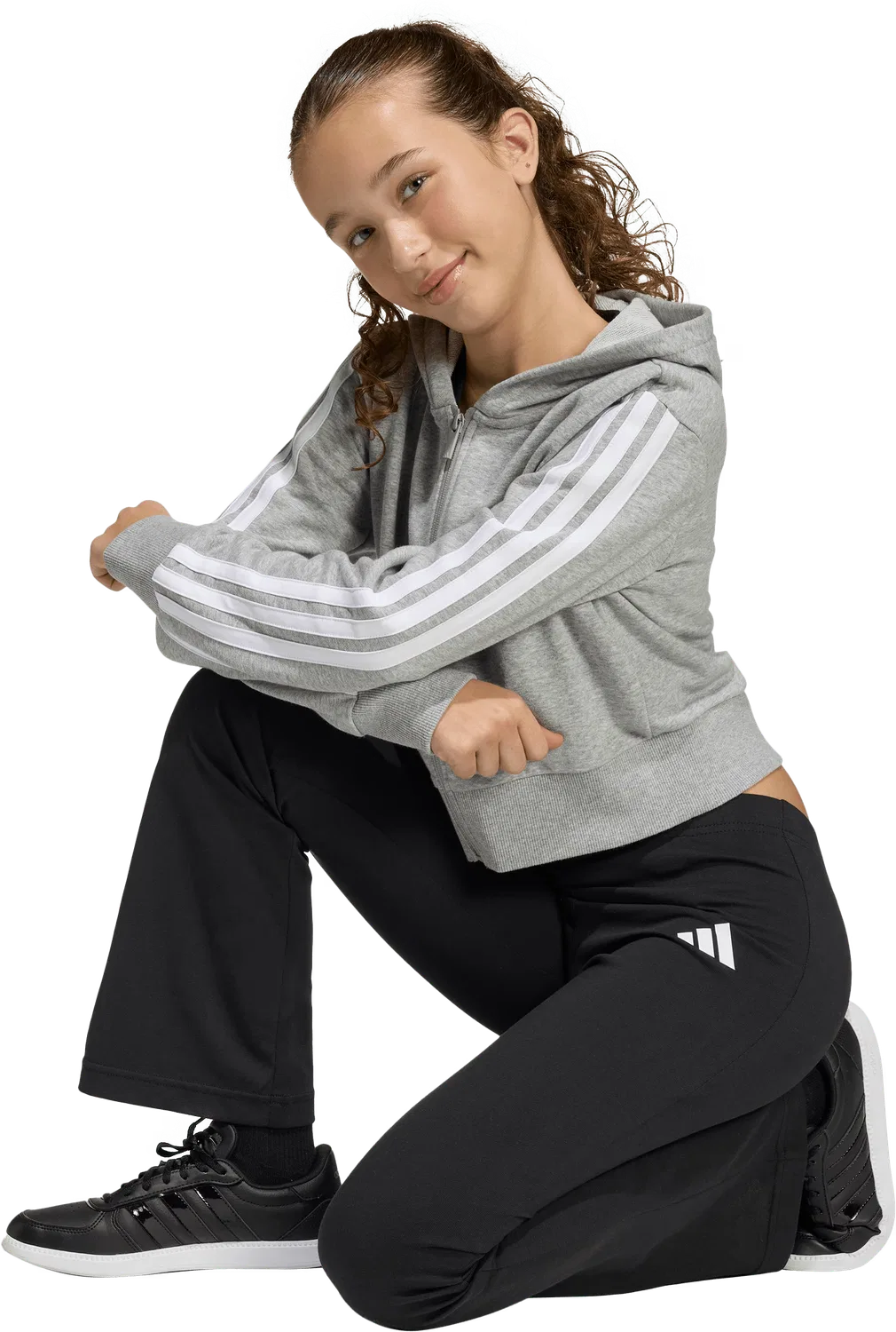 Детские спортивные леггинсы Adidas, черный — фото 4