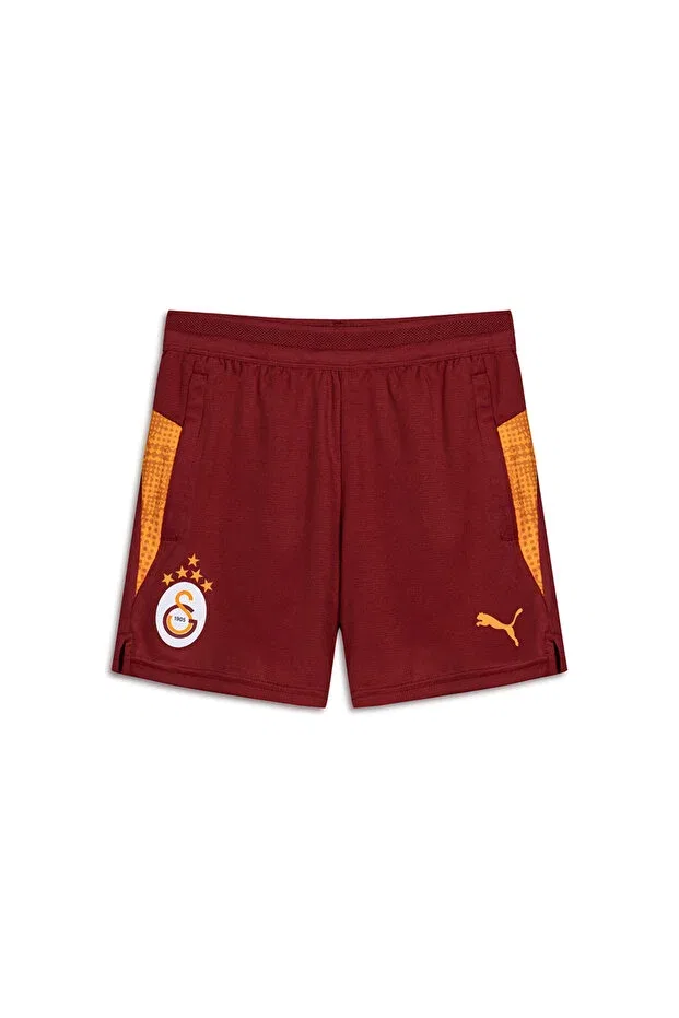 Детские шорты для девочек спортивные с быстросохнущей тканью Galatasaray puma kids a team training shorts Gsstore, Red