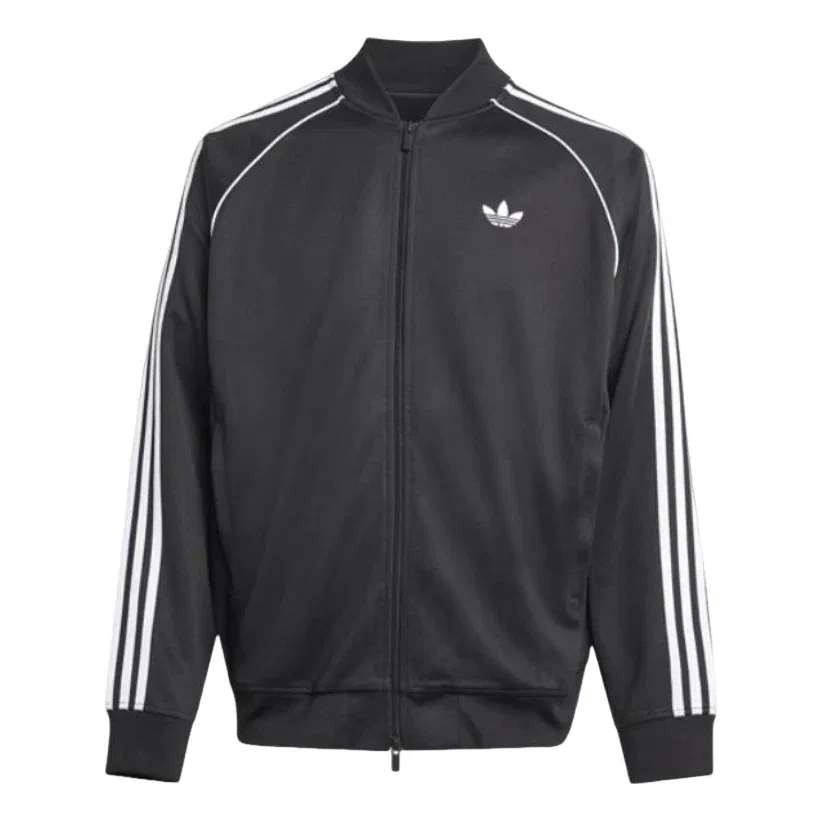 Мужская куртка свободного кроя с принтом Adicolor Classics Track Jacket Adidas, черный