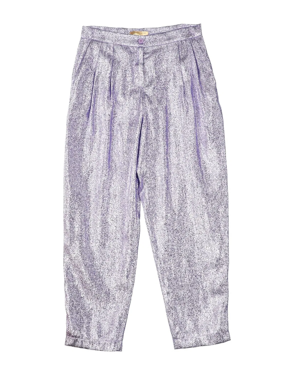Детские брюки для девочек с пайетками Stella McCartney Kids, сиреневый