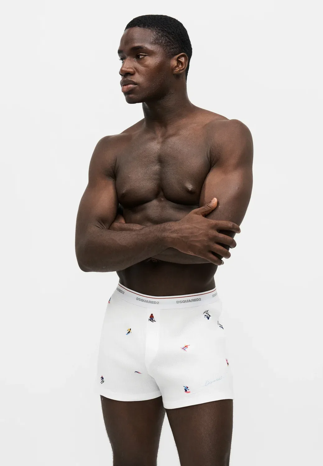 Боксерские шорты Dsquared2, White — фото 4