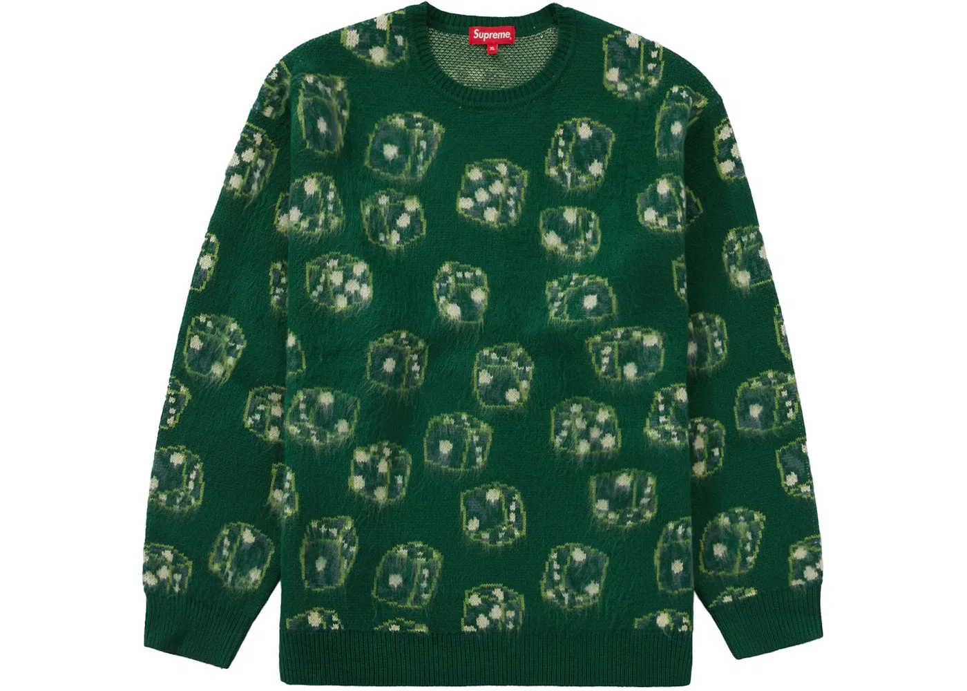 Мужской свитер с принтом Supreme Green