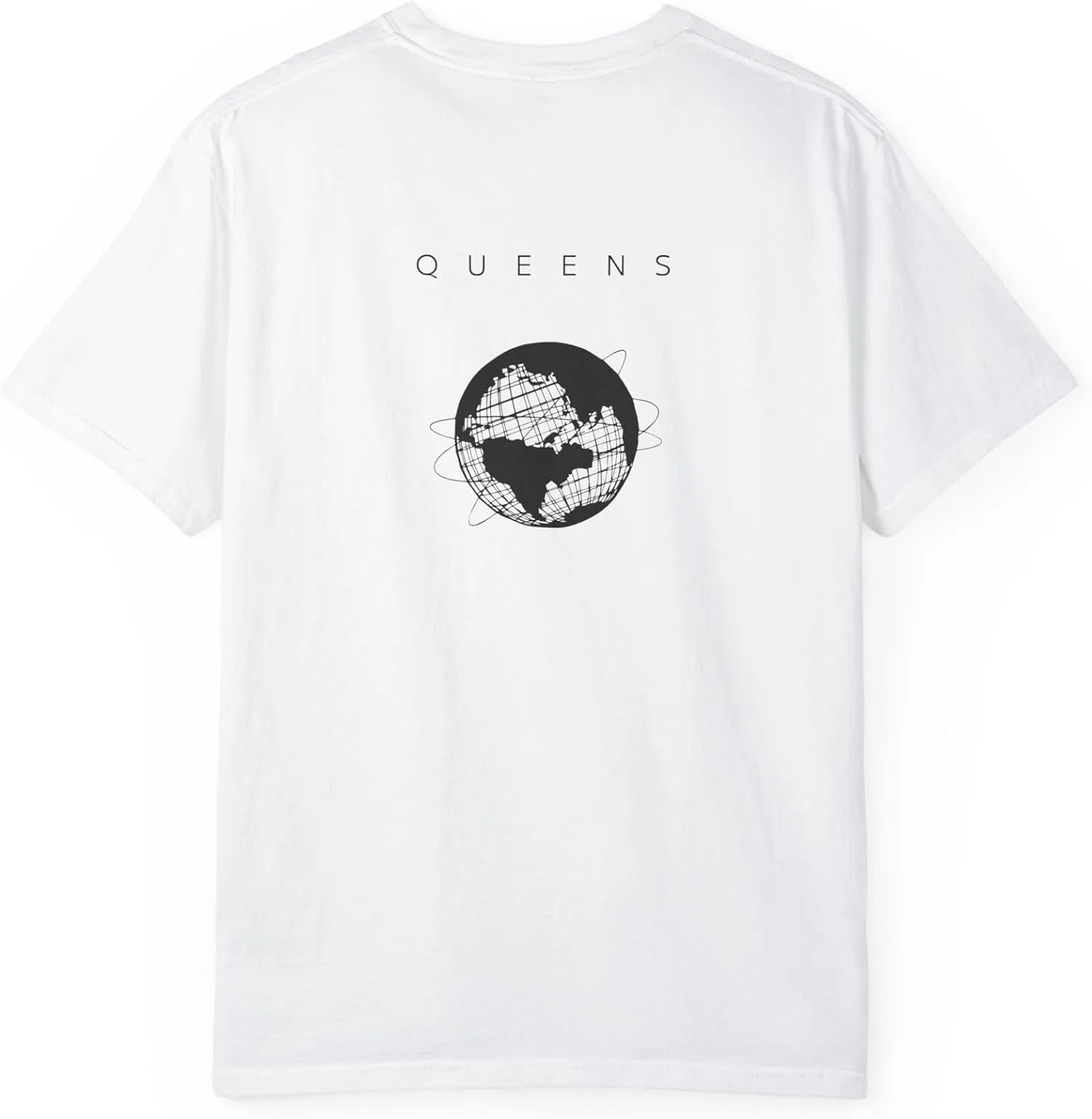 Футболка с принтом Queens Unisphere Comfort Colors, White — фото 3