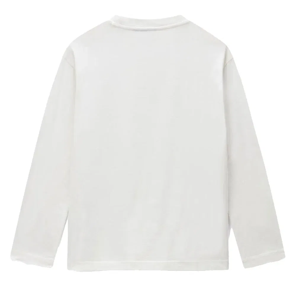 Детская футболка с длинным рукавом с принтом Napapijri New Box Logo, White — фото 4