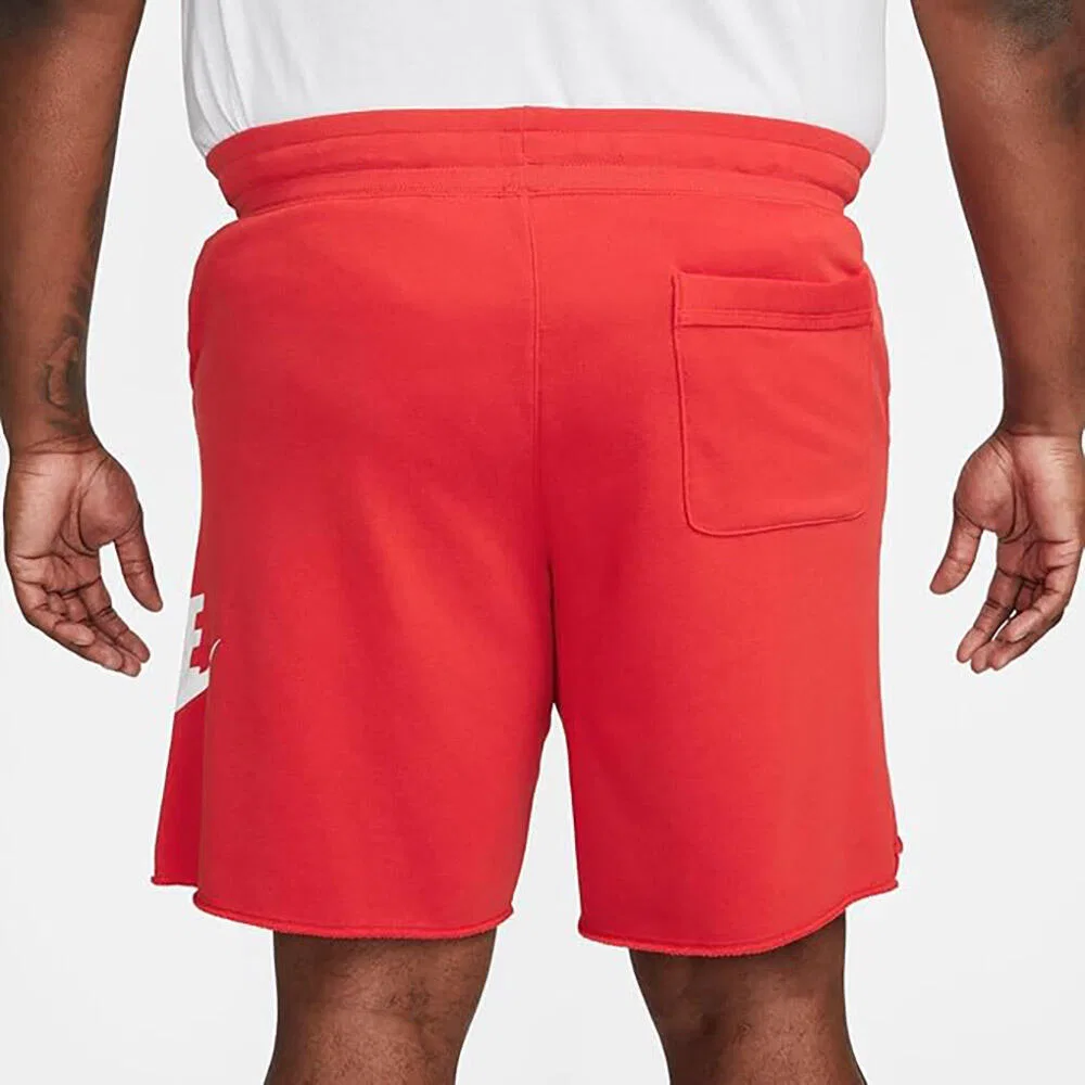 Мужские спортивные шорты из футера Nike M Nk Club Alumni Hbr Ft Short, Rot — фото 3