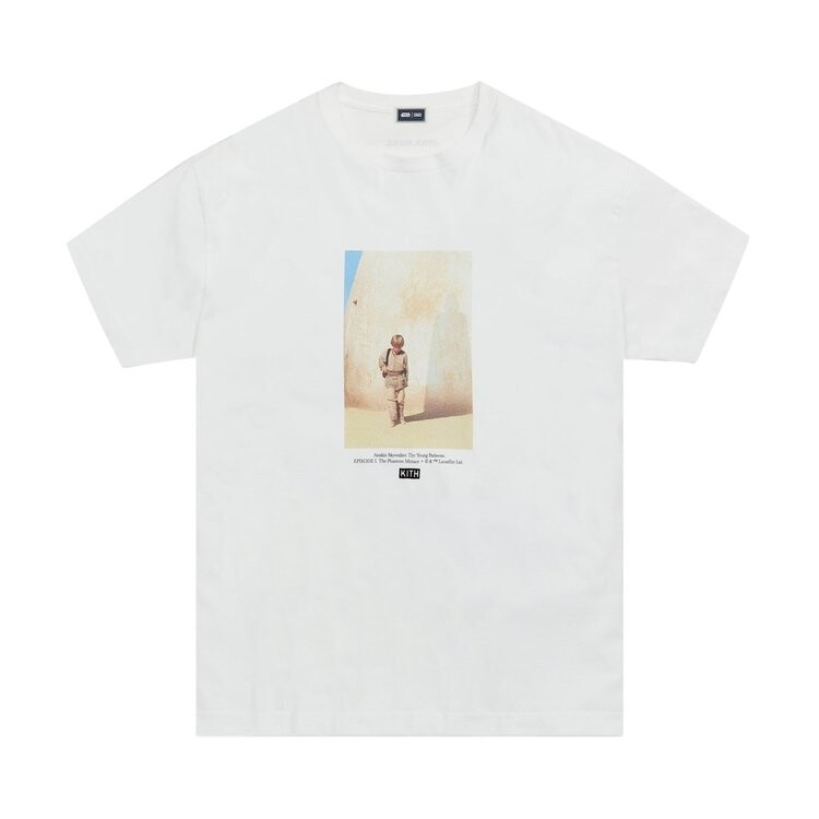 

Футболка Kith For Star Wars Anikan Vintage Tee 'White', белый
